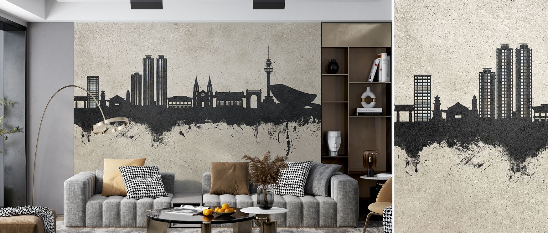 Metropolitan refinement breathes through Daegu South Korea Skyline Concrete Wallpaper, merging structured geometry with soft illumination. Its subtle artistry turns interiors into galleries of modern sophistication and composure. 