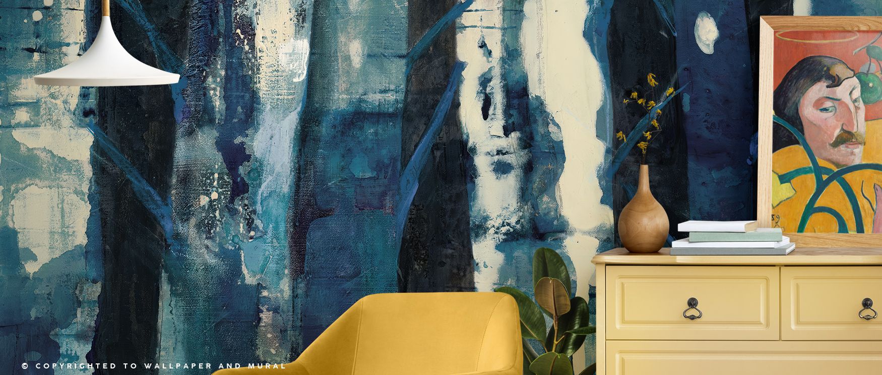 Subtle movement animates Deep Woods III Indigo Wallpaper, where abstract branches stretch in rhythm. Each layer reveals the calm heartbeat of the forest, adding depth and visual grace to contemporary spaces. 