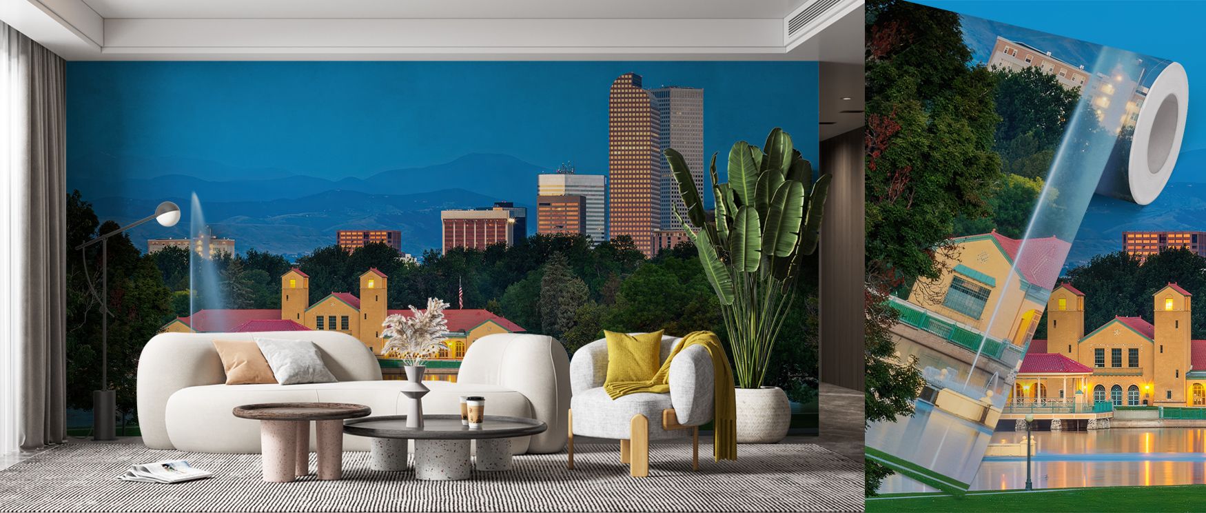 The tranquil beauty of morning breathes through Denver Sunrise Wallpaper as soft hues shift gently with light. Each shade of peach and gold evokes comfort, balance, and renewal, bringing subtle harmony to modern settings shaped by serenity and joy. 