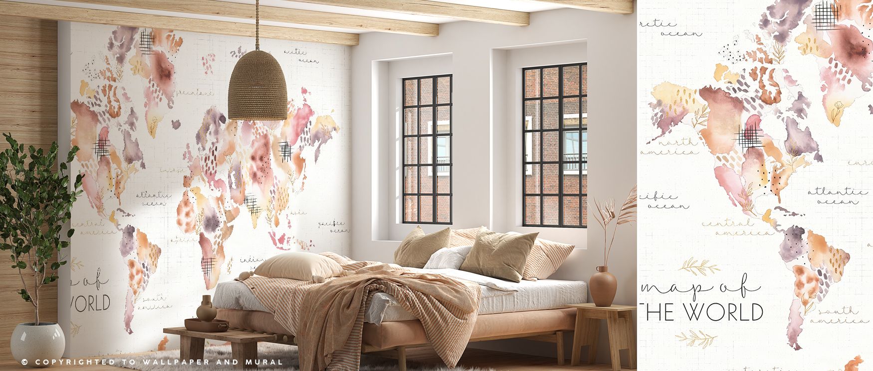 Soft patterns of topography and petal intertwine across Desert Bloom Map Wallpaper, their lines flowing gently like dunes in motion. This design infuses interiors with contemplative stillness and artistry, transforming plain walls into visual journeys thr