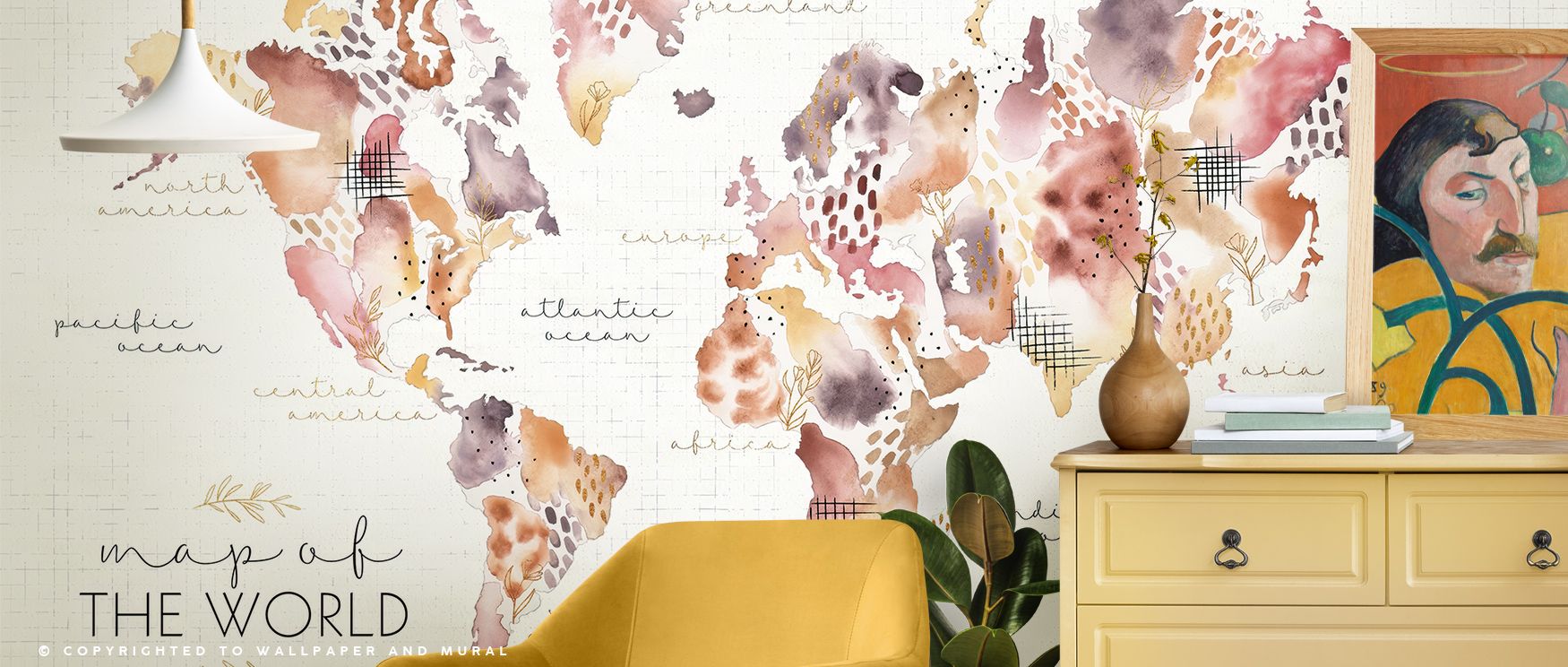 A tapestry of texture and tone unfolds across Desert Bloom Map Wallpaper. Muted gradients form gentle pathways of color, reflecting the harmony between structure and freedom that defines desert landscapes and floral grace. 