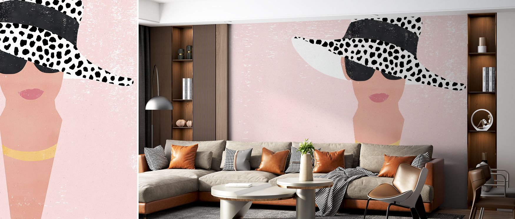 Gentle symmetry defines Dotted Fashion Forward Wallpaper, its patterns creating depth through deliberate precision. The flowing layout evokes confidence and quiet rhythm, offering interiors a visual melody of movement and design clarity. 