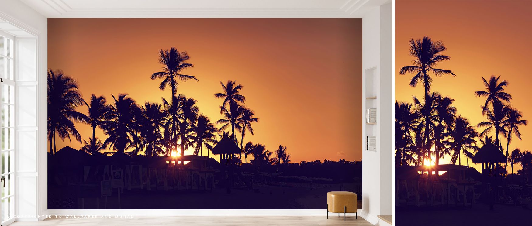 Warm sunlight gleams across Early Morning Surf Wallpaper, uniting water and sky in poetic calm. The composition’s layered tones evoke subtle energy, transforming modern interiors into peaceful reflections of nature’s rhythm. 
