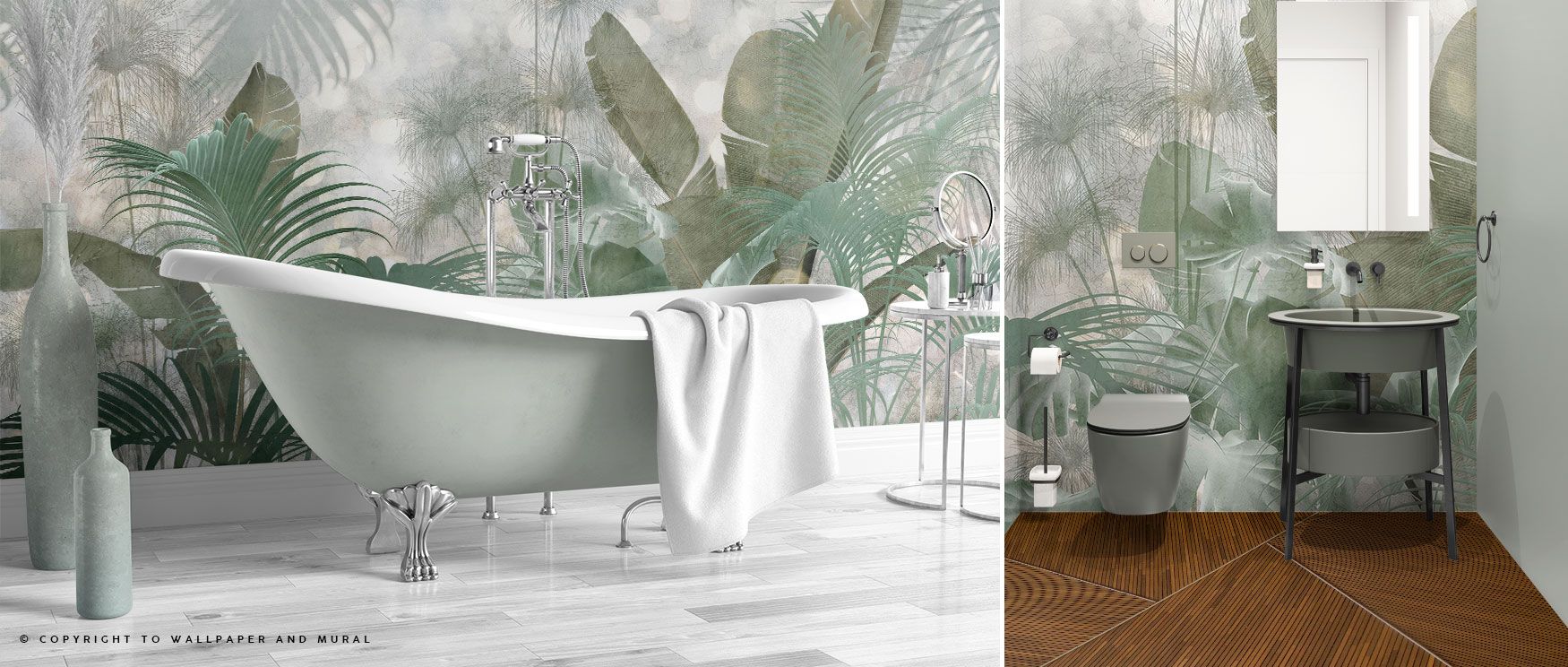 Paillettes Tropical Wallpaper layers abundant foliage in deep greens, turning walls into living jungle-inspired canvases that refresh interiors. 