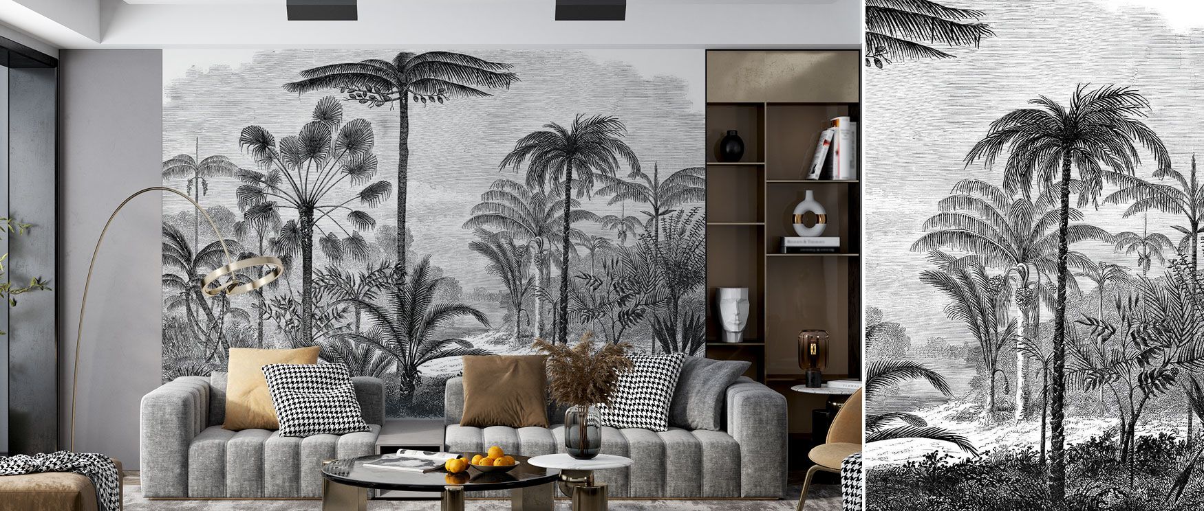 With sweeping branches and lush foliage, the Arthur Tree Wallpaper conveys serenity and strength. The design echoes the grandeur of nature, transforming walls into contemplative landscapes. Perfect for creating serene bedrooms or elegant dining areas, it 