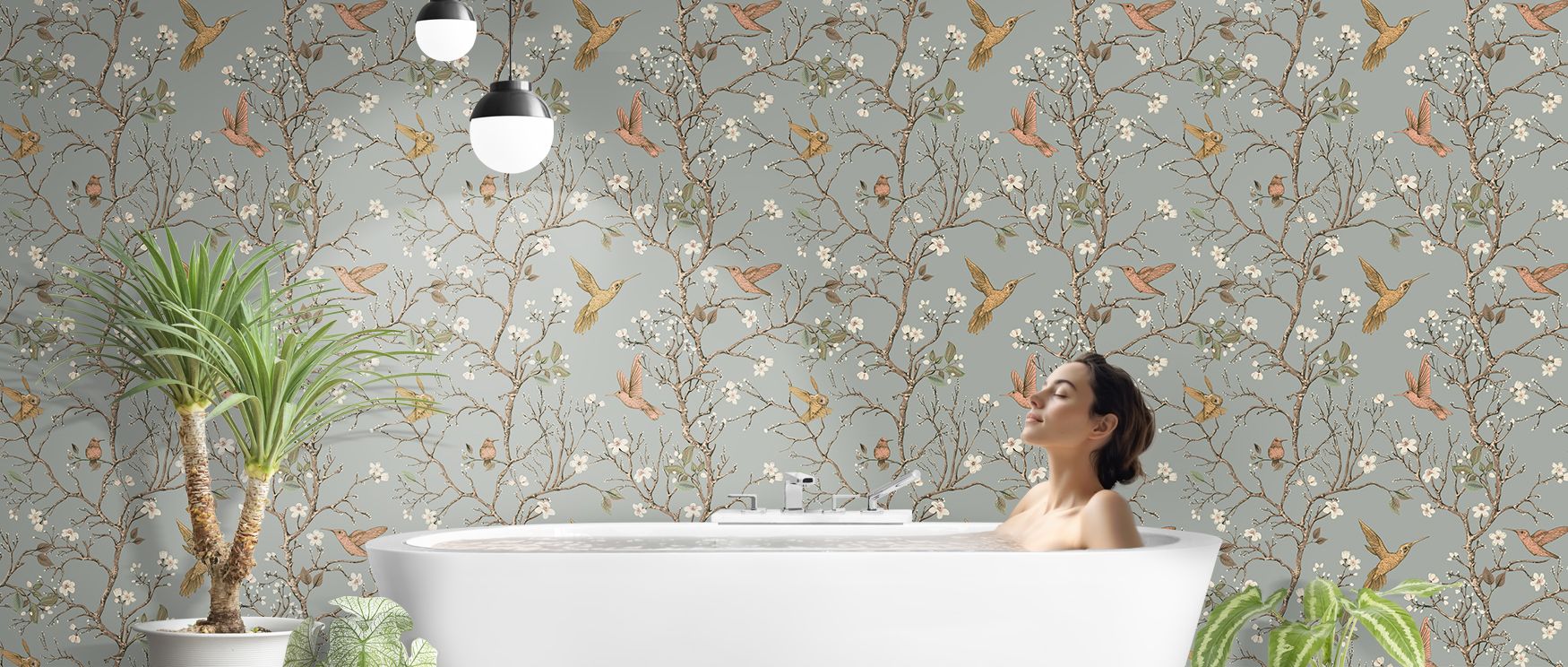 The Songbird Serenade Wallpaper Mural presents elegant trees filled with perched birds. Its imagery radiates timeless calm, ideal for restful bedrooms or dining spaces. The design offers decorative charm and natural balance, grounding interiors in serenit