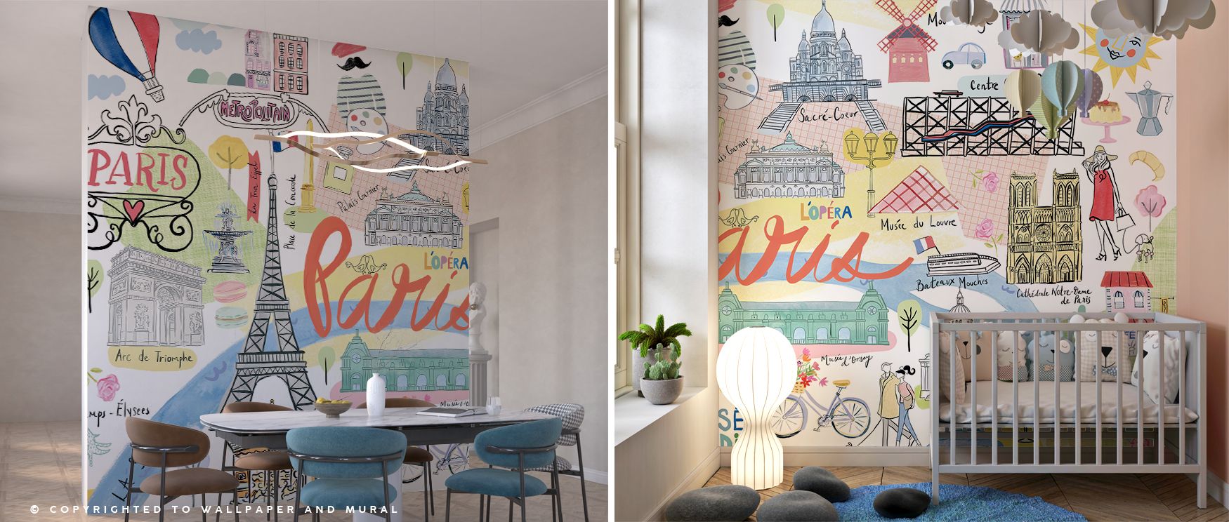 Paris Essentials celebrates cultural artistry with refined Deco lines and balanced architecture. Its charm enriches bedrooms, dining rooms, or creative studios, filling interiors with Parisian romance and timeless elegance that grounds walls in decorative