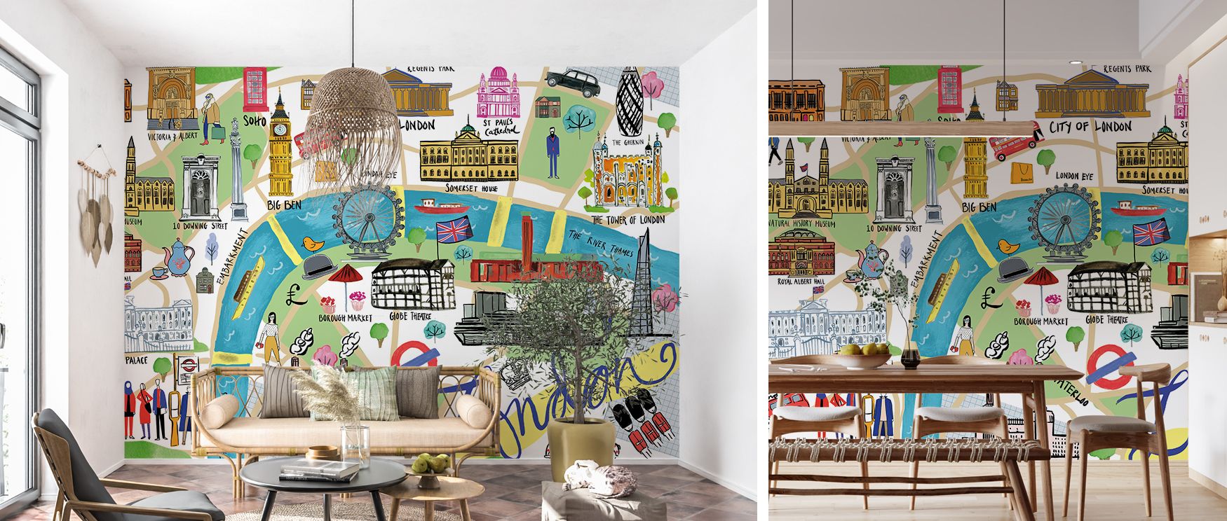 Deco-inspired artistry frames London in elegant rhythm, turning interiors into urban sanctuaries enriched with cultural depth. Bedrooms, family rooms, and creative spaces thrive under its decorative sophistication and historic charm. 