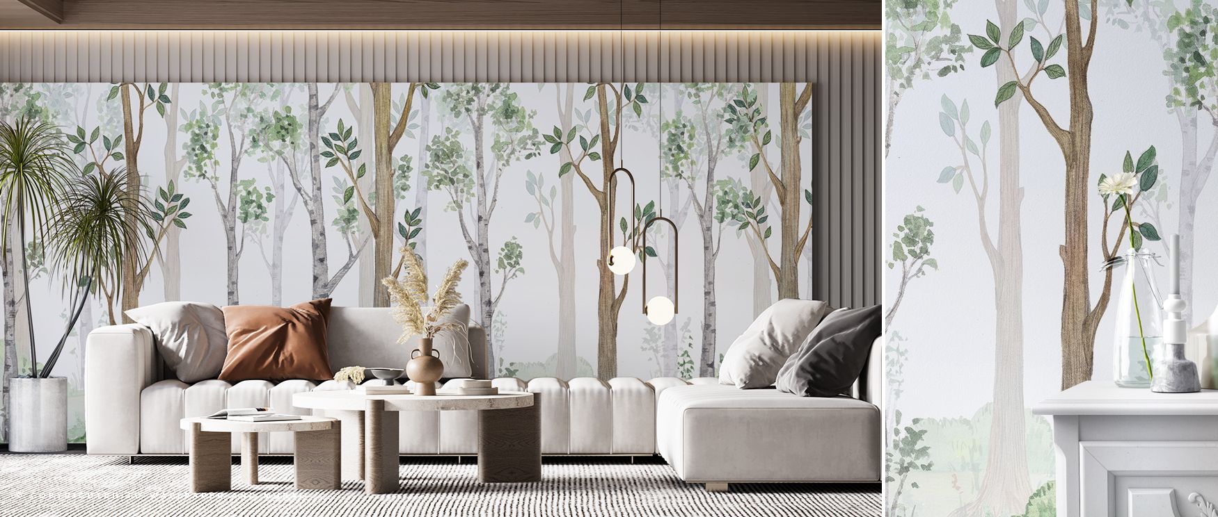 Forest Scenery radiates timeless charm, layering trees into compositional rhythm. It enriches bedrooms, creative spaces, or family areas with calm serenity, making interiors immersive retreats grounded in natural inspiration. 