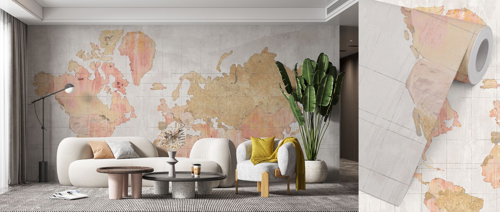The mural balances cartographic precision with decorative artistry, creating immersive rhythm. Interiors become stylish sanctuaries enriched with curiosity and culture. 