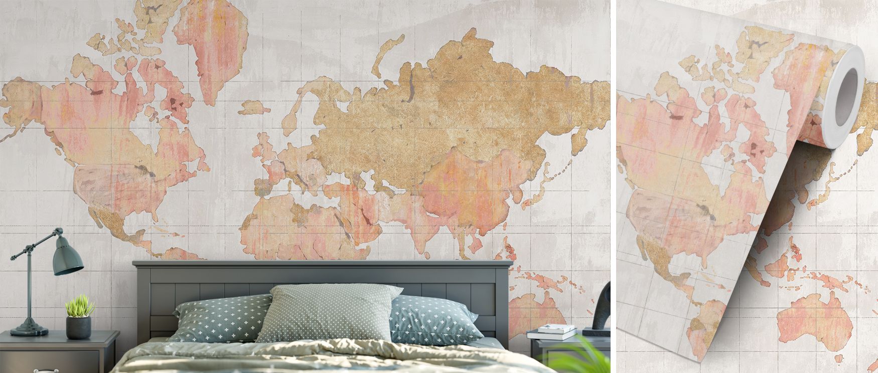 Across the World radiates sophistication through cartographic artistry. Its detailed cities and landmarks enrich studies, offices, or living areas, making interiors meaningful retreats filled with charm and discovery. 