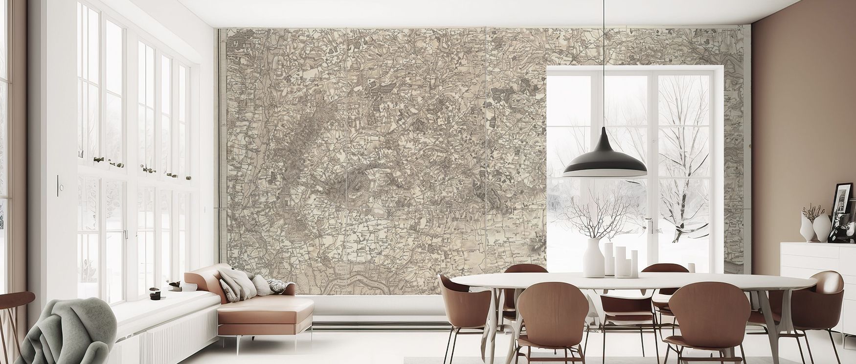 The mural balances exploration with sustainability, making interiors immersive and stylish. Along the River Thames enriches bedrooms, offices, or family spaces with cultural charm and mindful artistry.