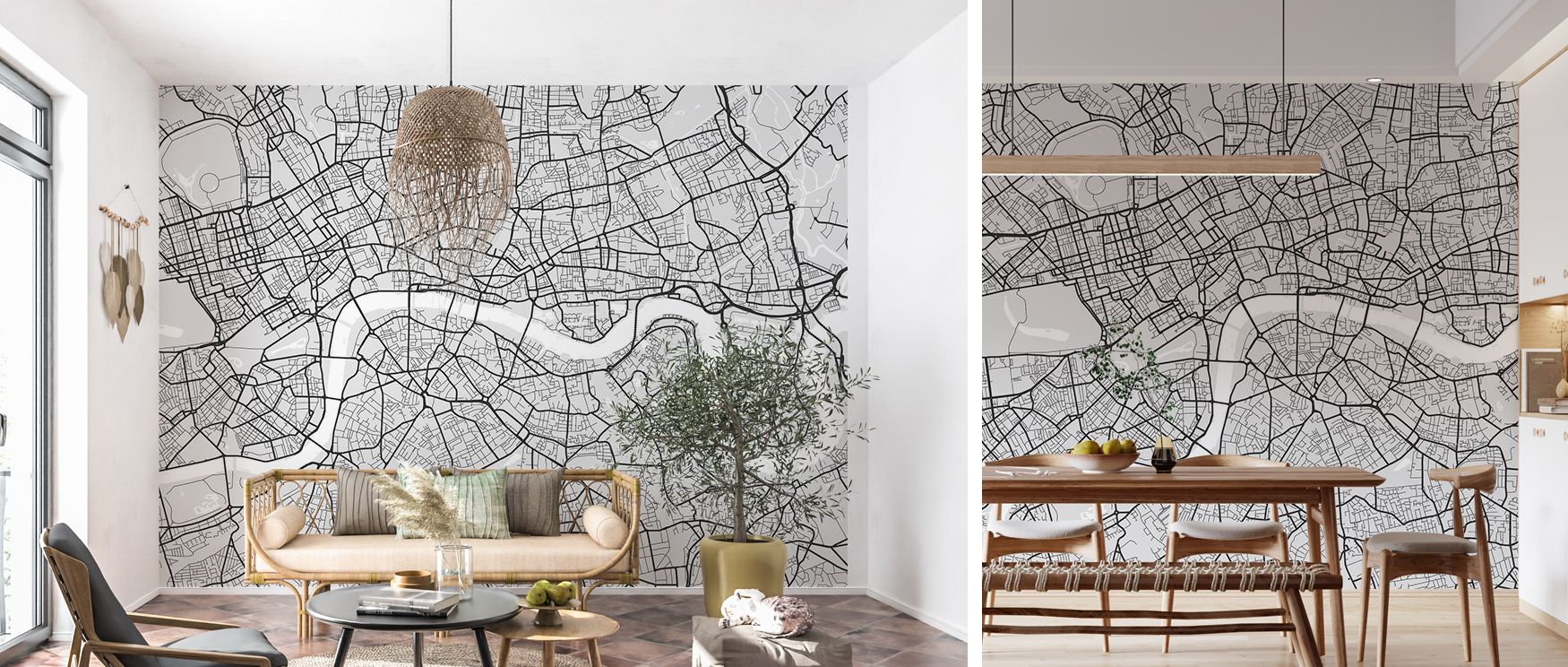 The Central London Grey Map Wallpaper presents global detail in neutral palette. Its imagery radiates balance, making studies or living spaces refined. The design offers understated sophistication. 