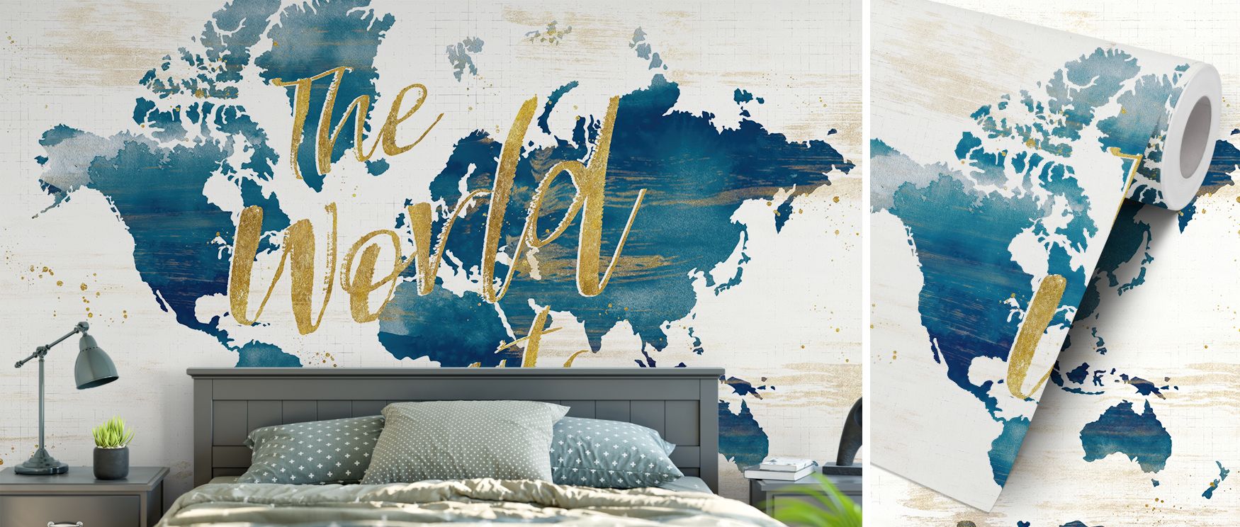 Desert Bloom inspired world map wallpaper featuring soft sandy tones and delicate detailing that create a serene aesthetic ideal for enhancing living rooms bedrooms or creative interiors with warmth and sophistication. 