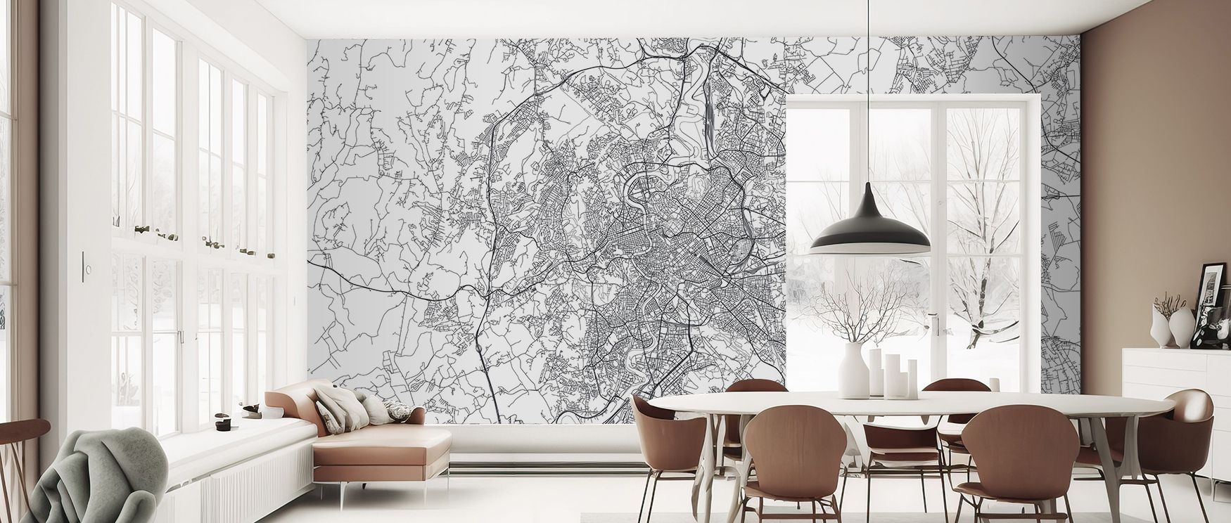 Italian world map wallpaper inspired by Rome’s charm, designed in earthy desert bloom colors that symbolize resilience and beauty. Perfect for modern and traditional homes, this wallpaper enhances interiors with heritage-rich detailing, balancing organic 