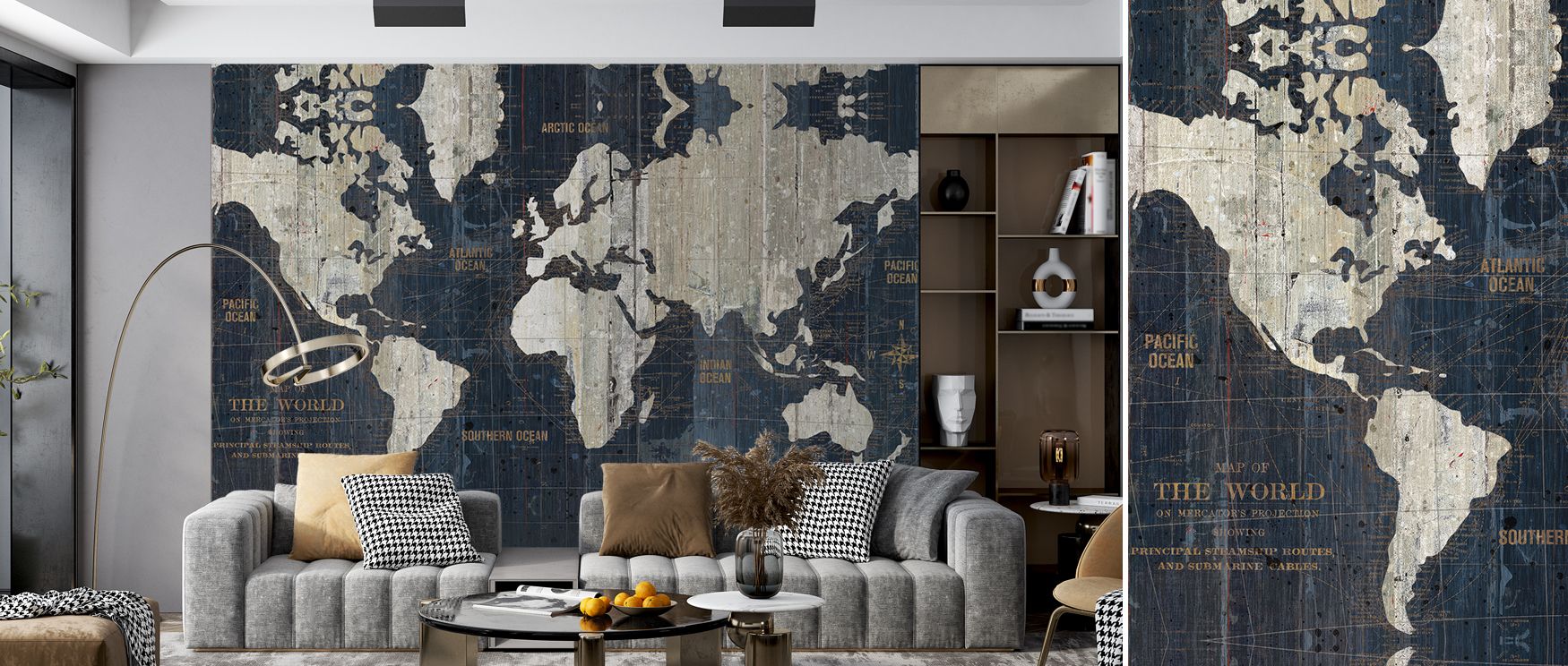 Antique map artistry spreads across this wallpaper in soft blue detail, enriching interiors with sophistication. Bedrooms or offices glow with refinement, as walls reflect timeless charm and a sense of exploration. 