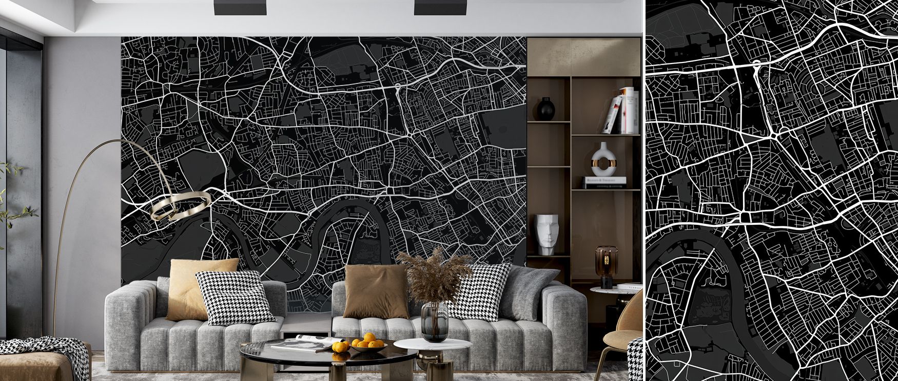 This wallpaper depicts West London’s heritage in bold artistry, creating refinement. Bedrooms or lounges glow with cultural charm, as walls reflect strength and timeless sophistication. 