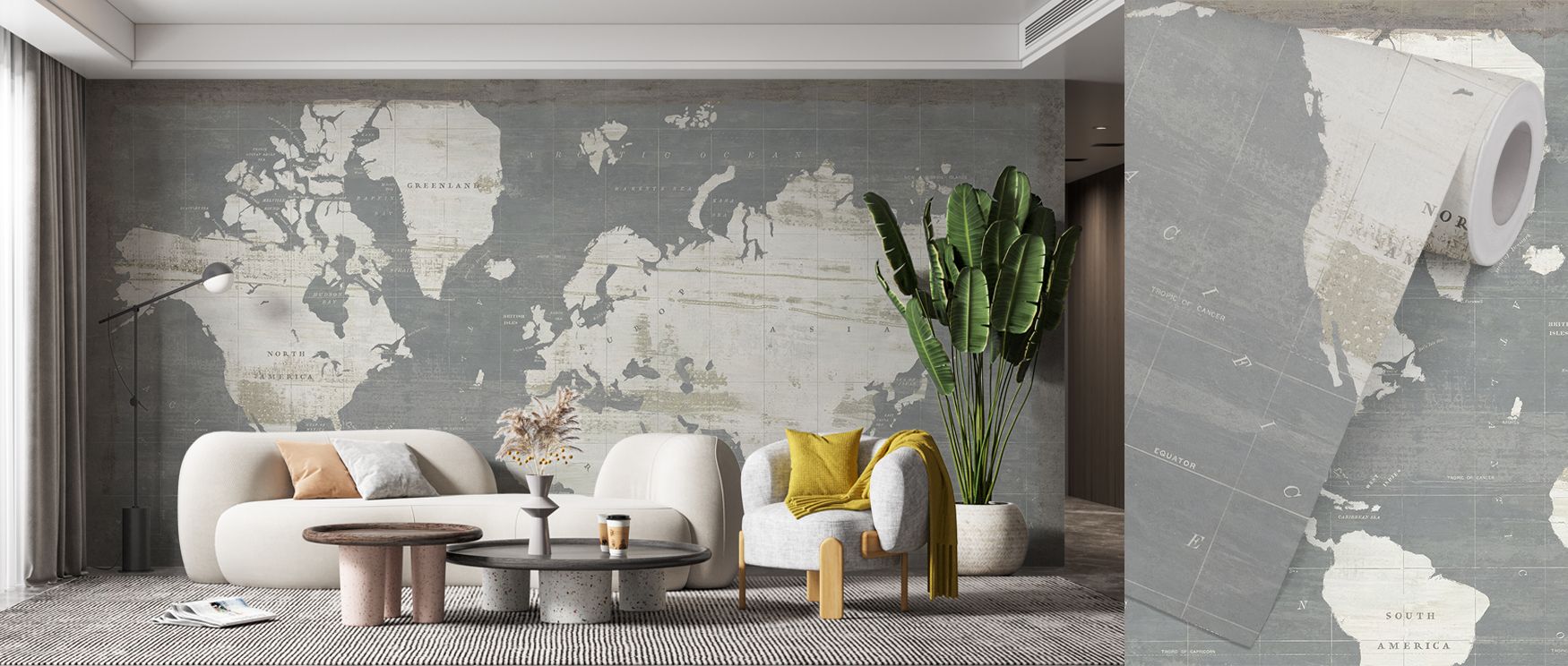 This wallpaper captures the world in slate imagery, turning interiors into refined showcases. Offices, bedrooms, or lounges glow with sophistication as walls radiate charm, global beauty, and artistic detail, creating spaces enriched with timeless refinem