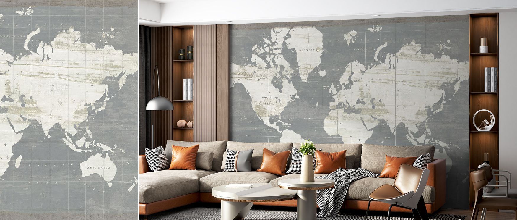 Global imagery in slate detail spreads across this wallpaper, enriching interiors with charm. Designed for offices, bedrooms, or lounges, it makes walls glow with sophistication, modern artistry, and timeless cultural elegance, capturing the beauty of dis
