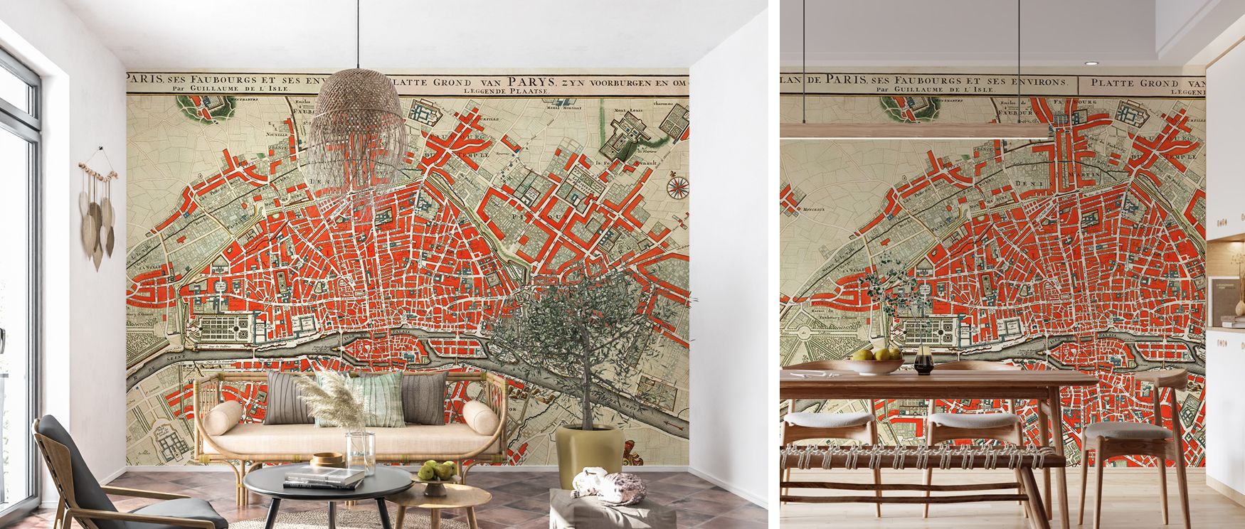 The Paris Map 1700s Vintage Wallpaper enriches interiors with antique artistry, creating charm and refinement. Designed for bedrooms or living rooms, it turns walls into cultural canvases that reflect history, heritage, and timeless Parisian sophisticatio