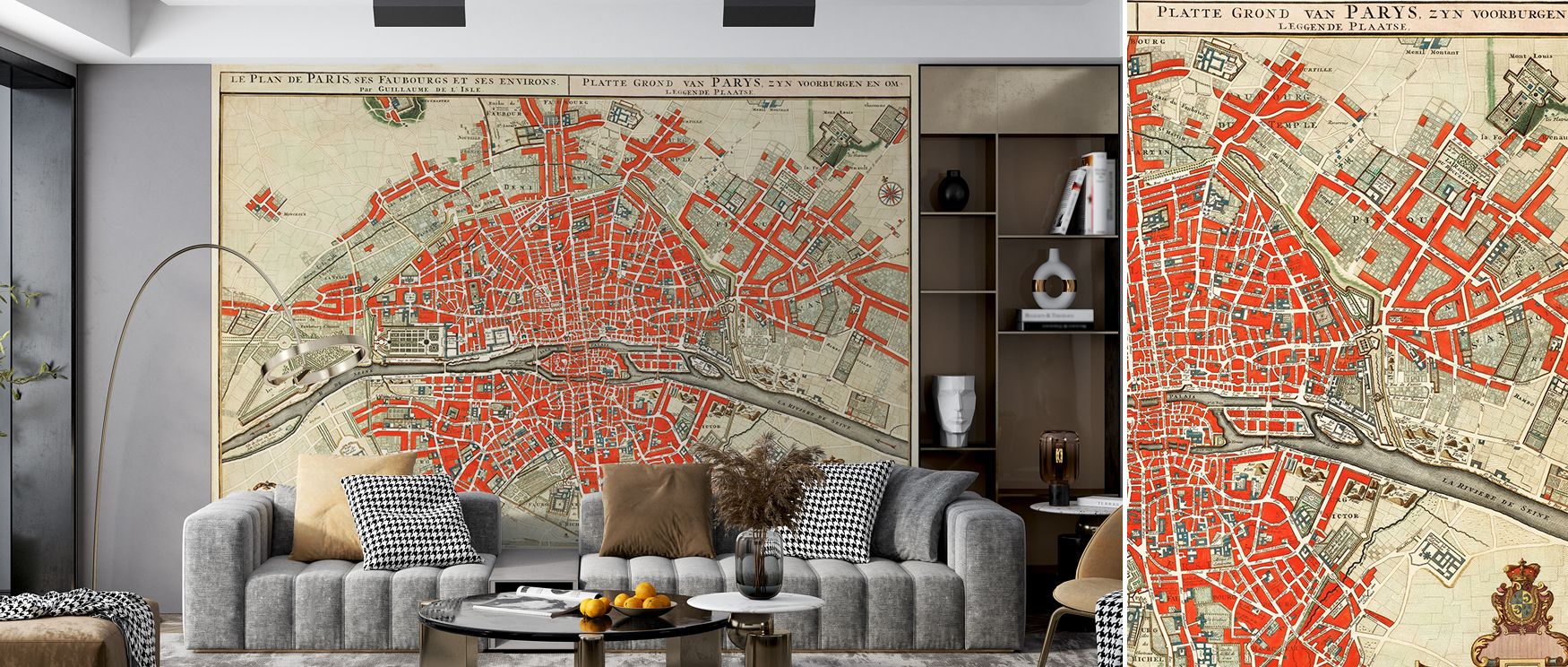 This wallpaper captures the history of Paris in refined detail, enriching bedrooms or offices with sophistication. Walls glow with cultural charm, artistry, and timeless heritage, creating interiors that reflect elegance and Parisian refinement. 