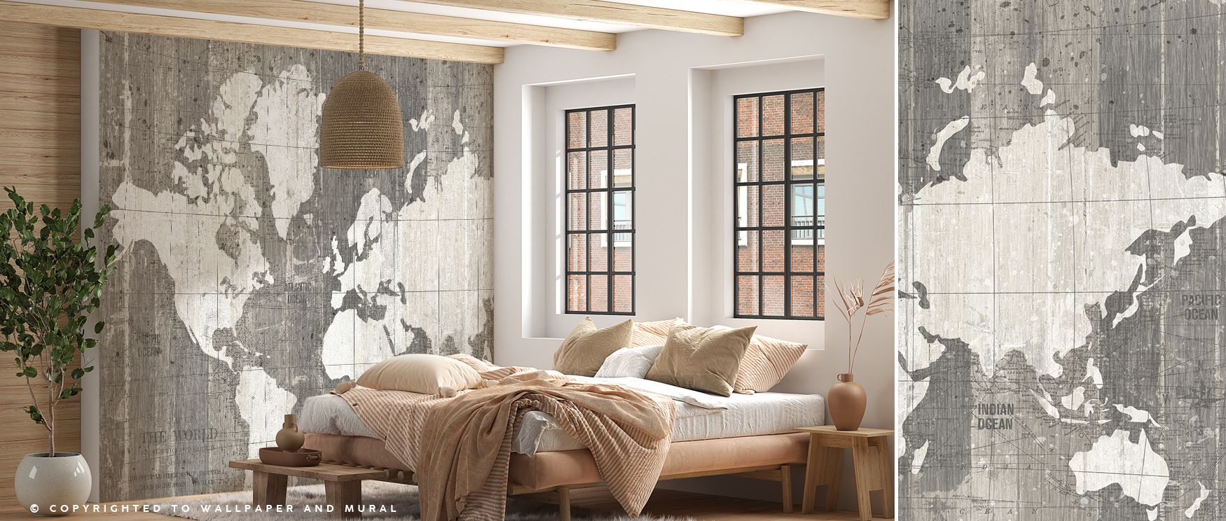 Antique map details in neutral shades fill this wallpaper with charm. Offices or living rooms glow with refinement as walls transform into elegant canvases enriched with cultural sophistication, vintage artistry, and timeless heritage charm, creating styl