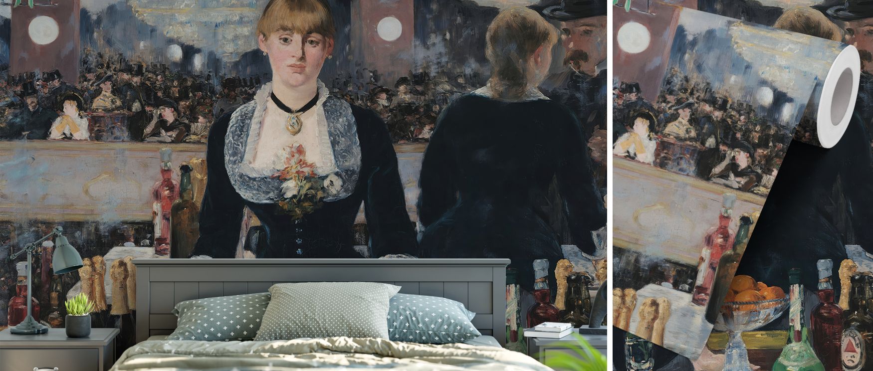 Iconic Parisian bar imagery fills this wallpaper with charm, turning interiors into cultural showcases. Living rooms or dining rooms glow with refinement as walls radiate artistry, French beauty, and timeless sophistication, creating spaces enriched with 
