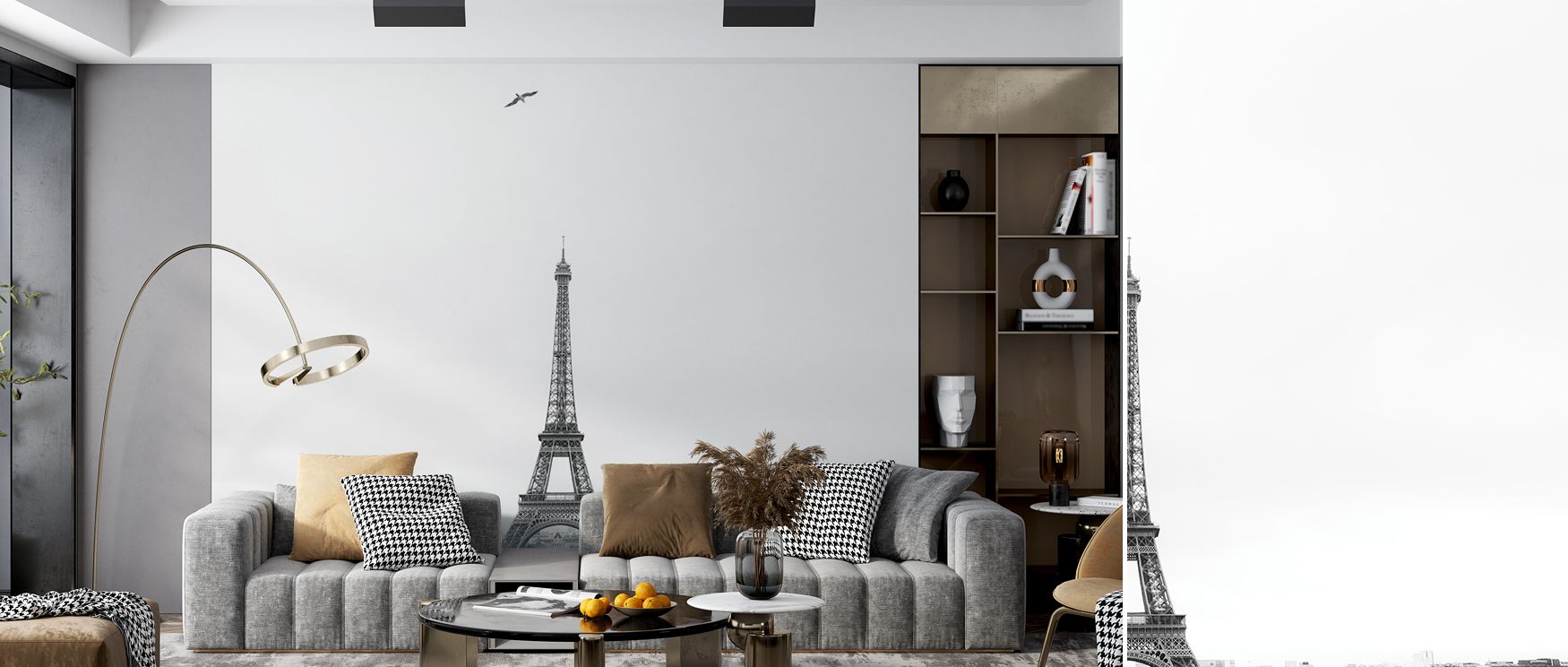 This wallpaper captures Paris in scenic detail, enriching interiors with charm. Bedrooms, offices, or living rooms glow with refinement as walls become cultural showcases filled with sophistication, artistry, and timeless French design that inspires. 