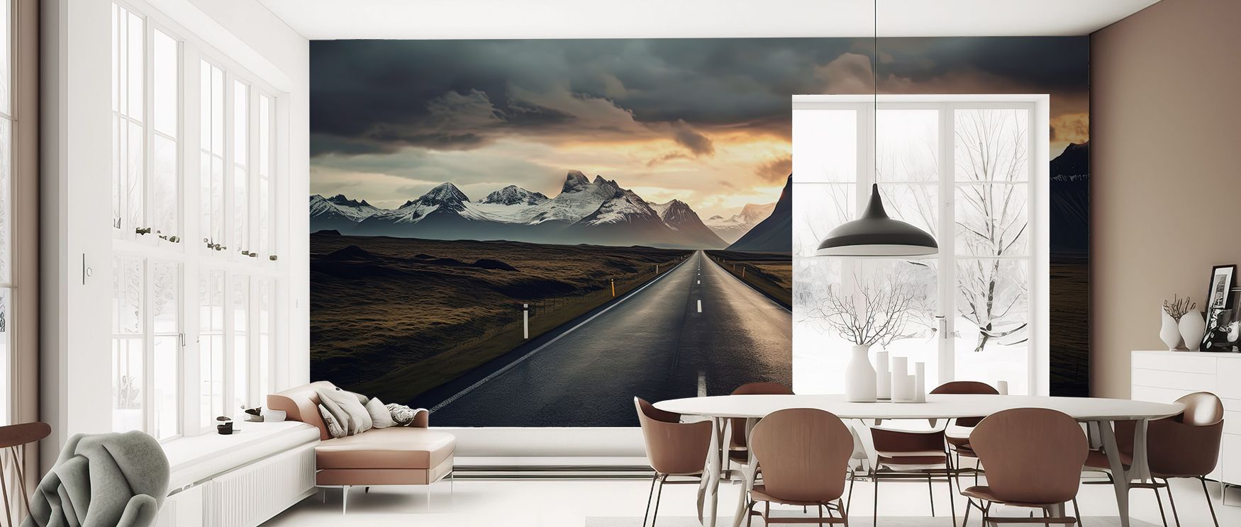 Scenic imagery of comfort and connection decorates this wallpaper, radiating heartfelt charm. Bedrooms or living rooms glow with refinement as walls transform into cultural canvases filled with nostalgia, serenity, and timeless artistry, creating inviting