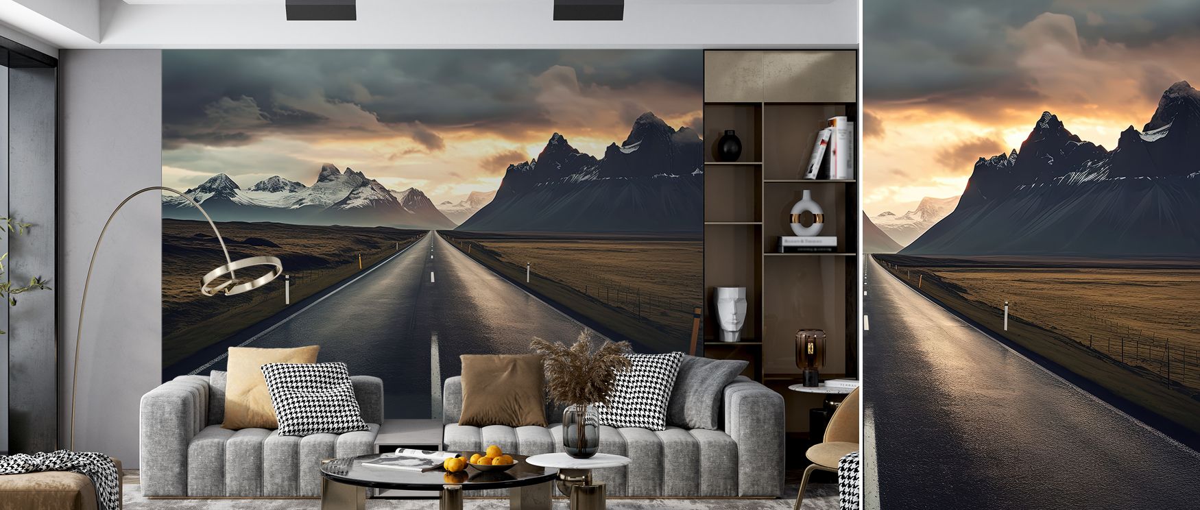 Scenic artistry in muted tones enriches this wallpaper with heartfelt charm. Designed for bedrooms or lounges, it makes interiors glow with refinement, creating peaceful spaces filled with nostalgia, comfort, and emotional connection that enhances the hom
