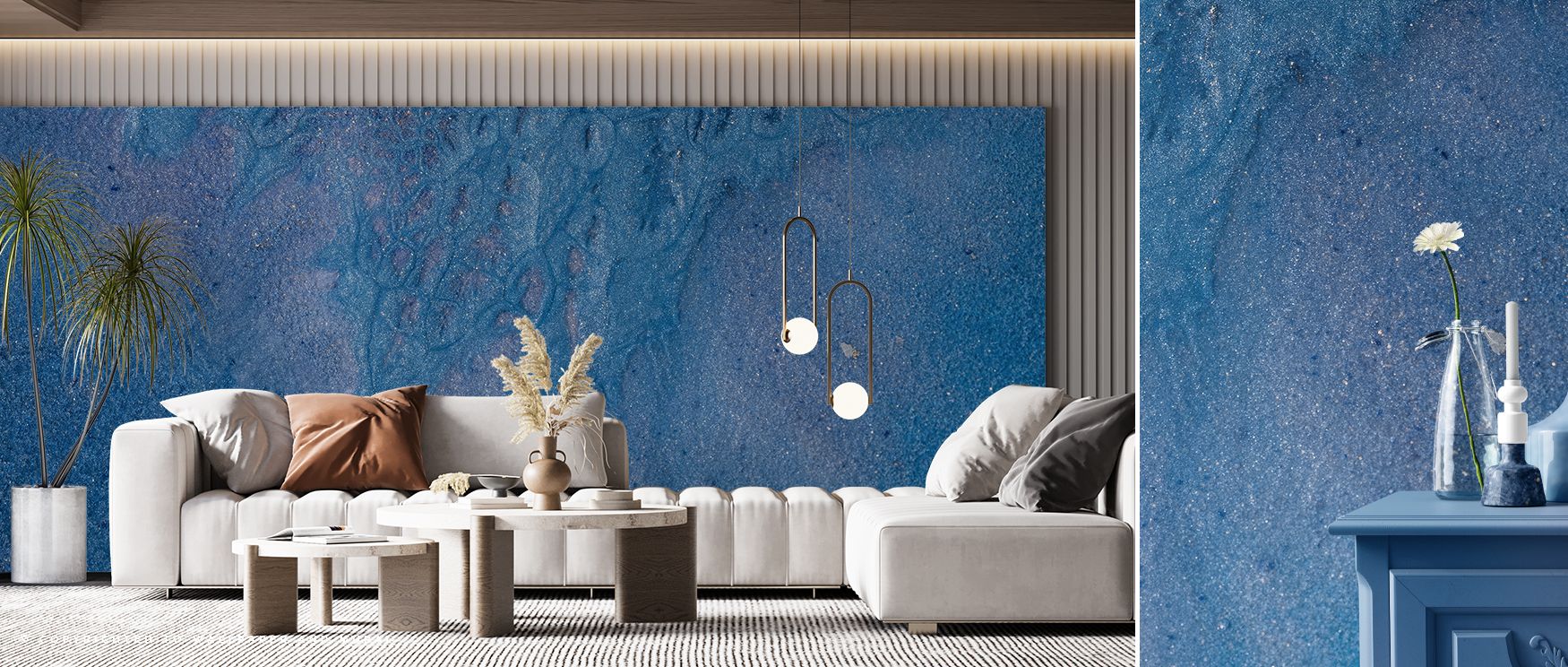 Surreal abstract landscape mural with striking contrasts and imaginative shapes, ideal for modern interiors where living rooms or offices require bold visual accents, elevating walls with creativity while enhancing atmosphere with adventurous tones and ar