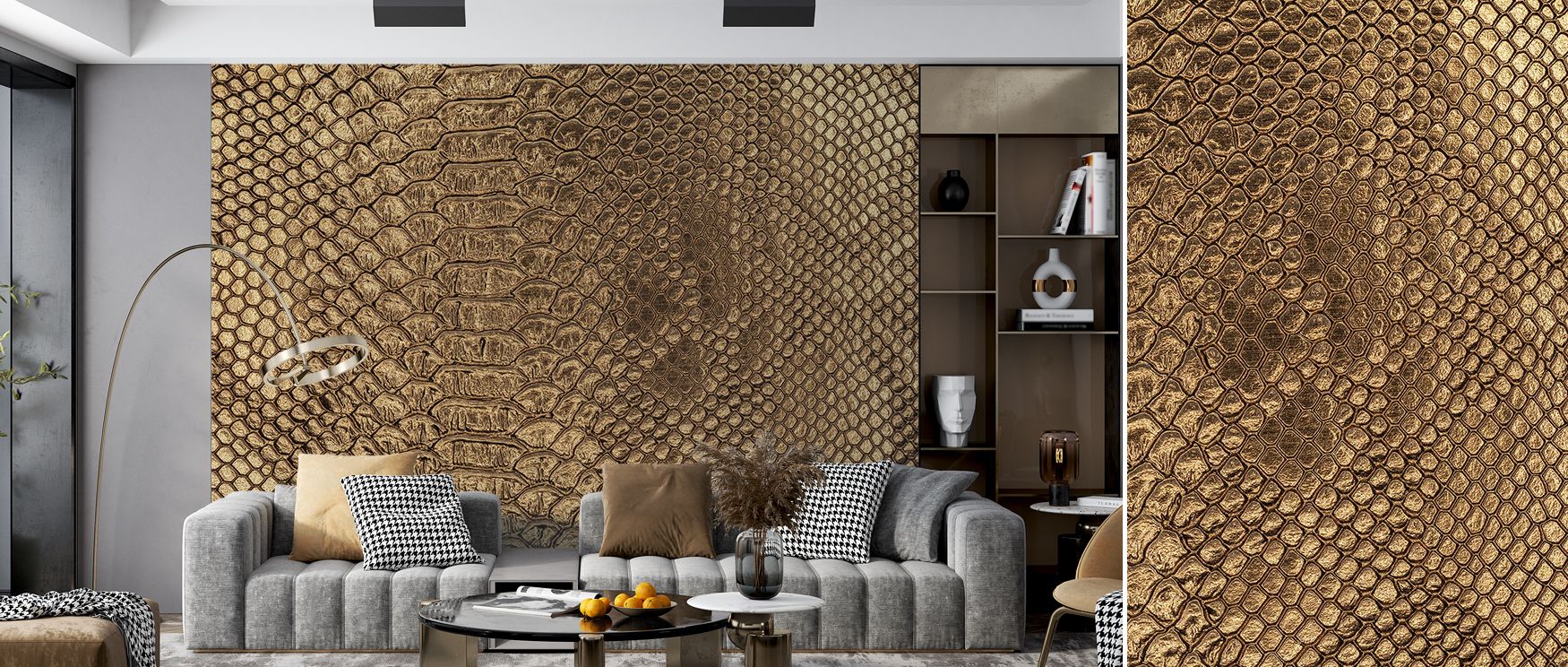 A wallpaper alive with jungle vitality, featuring intricate leaves in layered compositions that capture movement and depth, perfect for transforming bedrooms into calm retreats, living rooms into exotic escapes, and offices into fresh, vibrant environment
