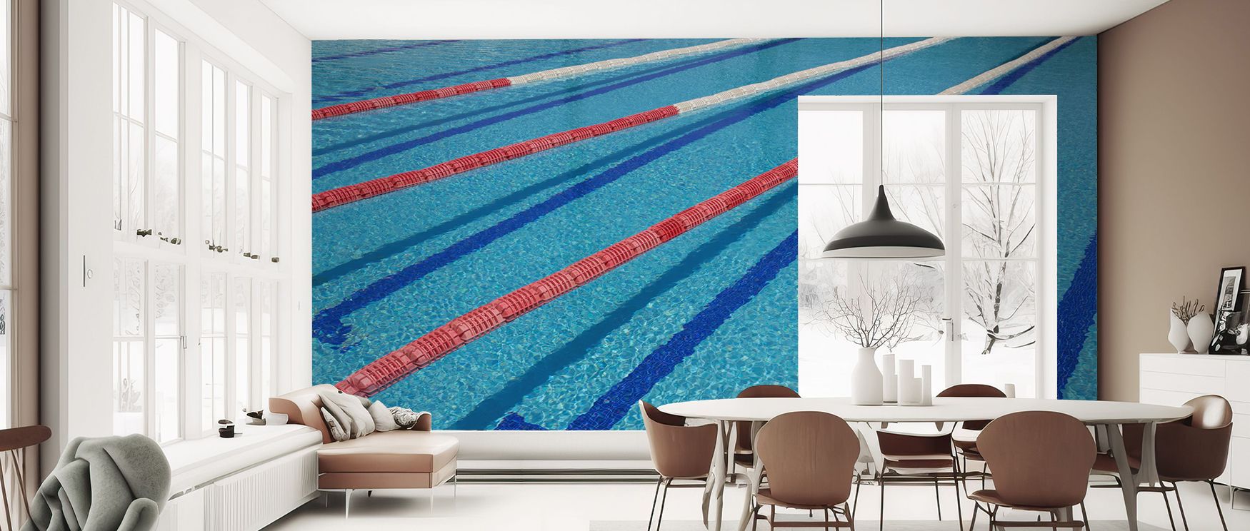 A contemporary inspired wallpaper showcasing the allure of abstract forms, offering interiors a balance of bold design and stylish calm, perfect for living rooms seeking vibrancy, bedrooms needing modern charm, and offices craving innovation and creativit