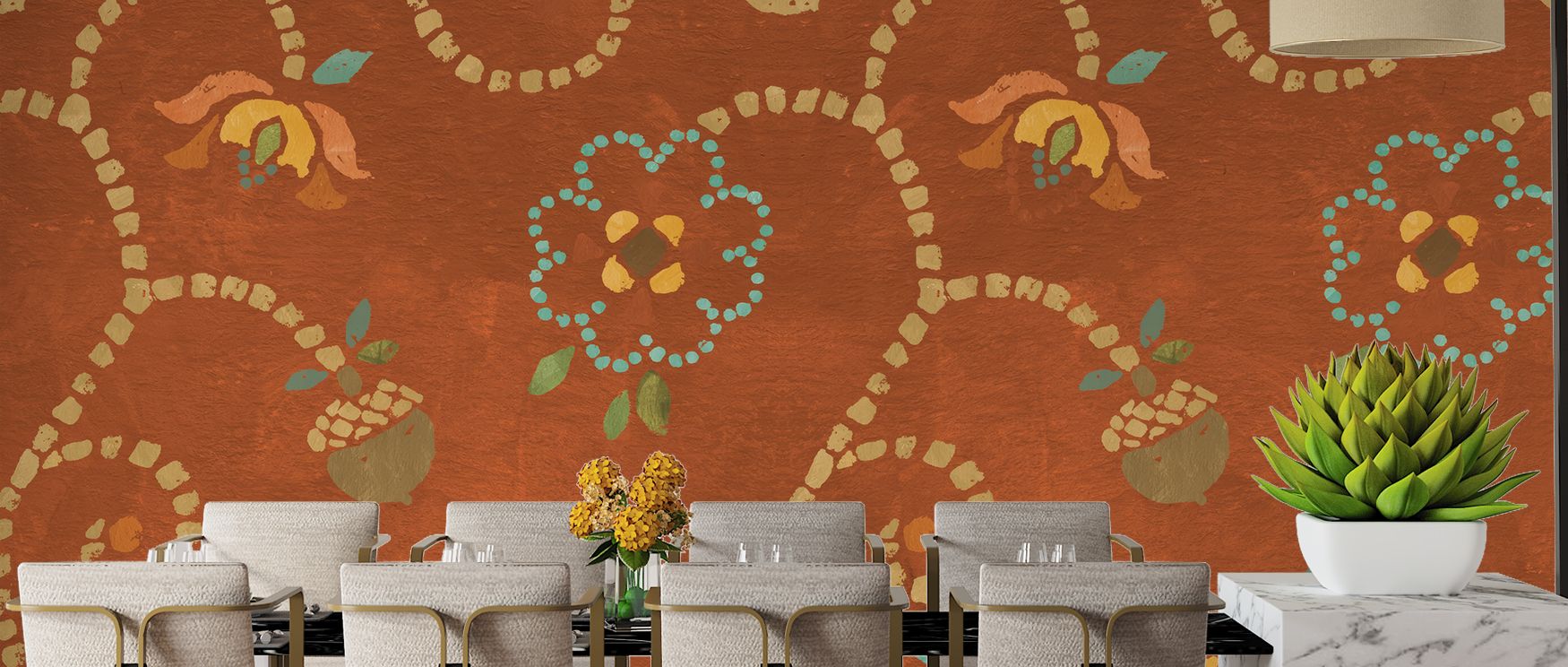 Autumn acorns mural wallpaper enriched with seasonal brown tones, suitable for living rooms or bedrooms, providing decorative accents that enrich interiors with cozy warmth, rustic charm, and nostalgic fall atmosphere. 