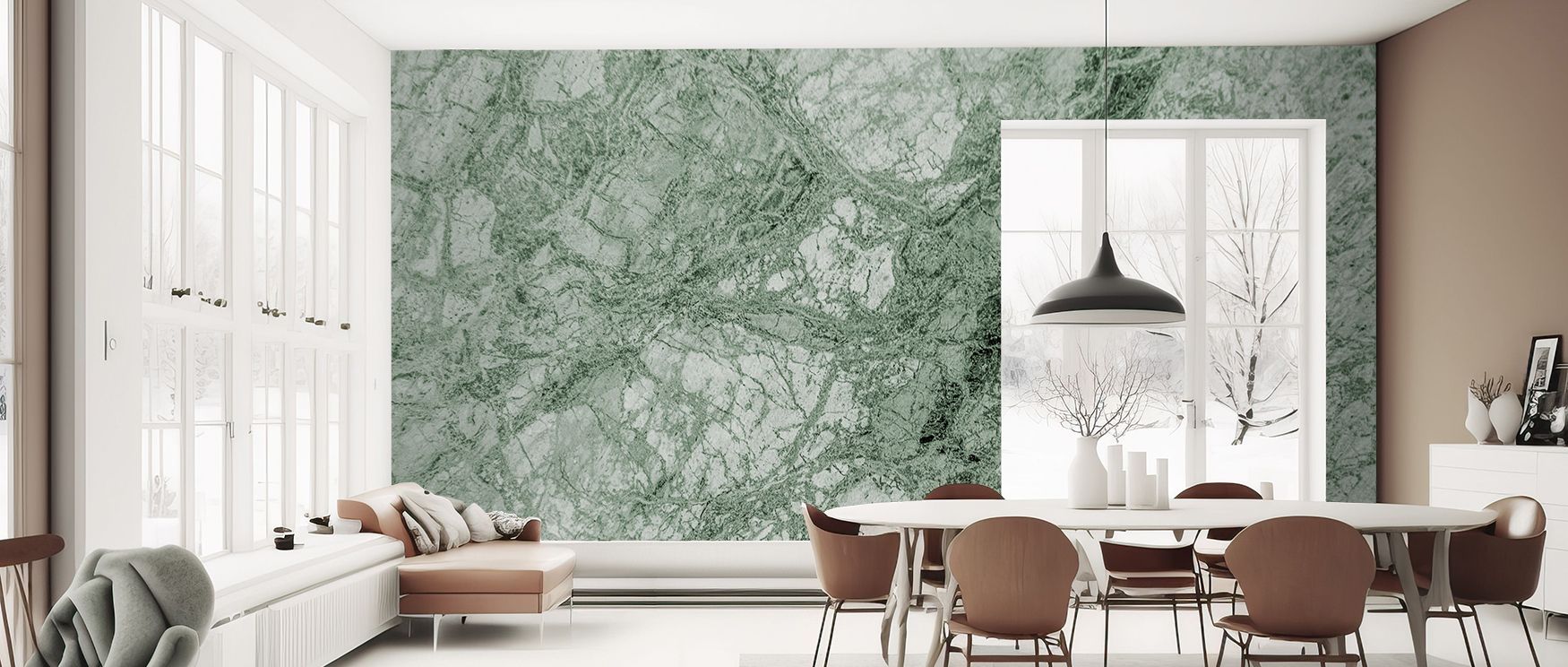 Avenza scenic wallpaper mural enriched with picturesque charm, perfect for bedrooms or living rooms, creating interiors enriched with calm decorative accents, natural beauty, and timeless elegance. 