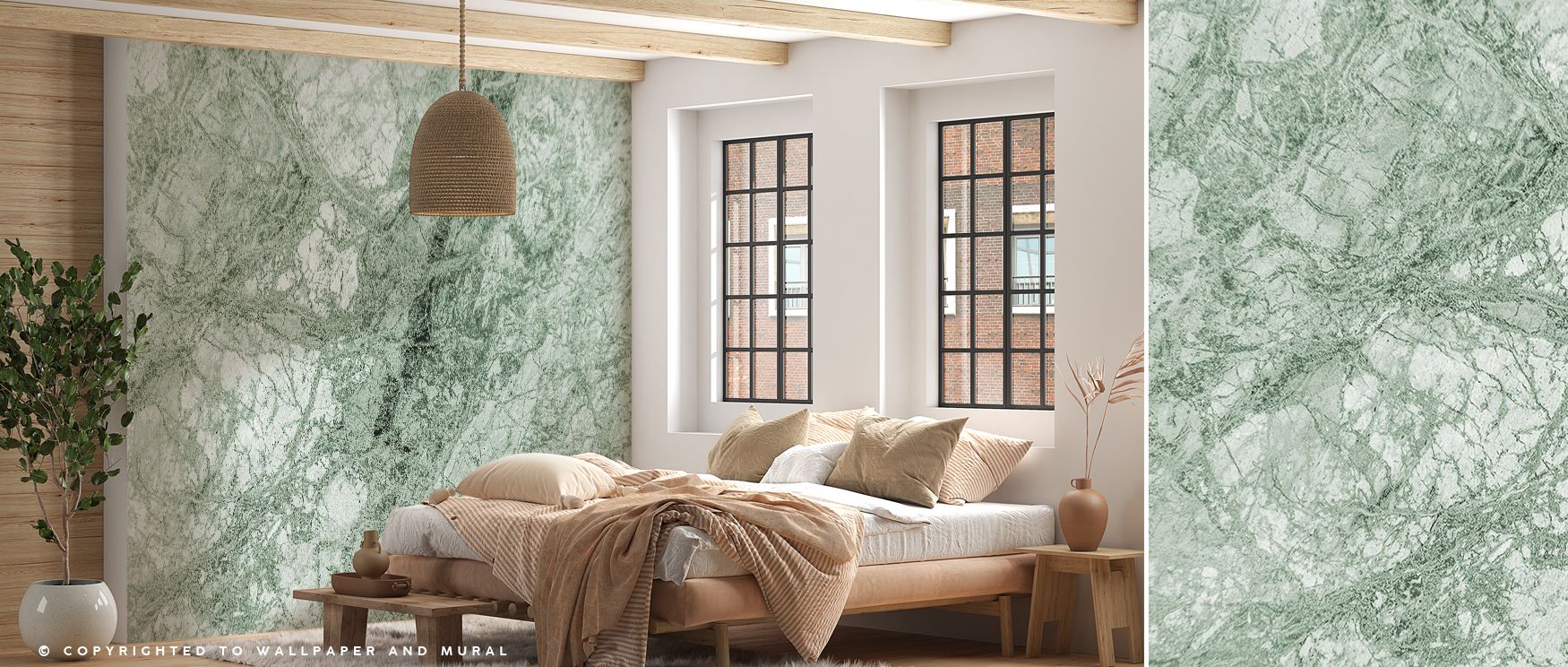 Avenza scenic mural wallpaper enriched with natural tones, suitable for bedrooms or study areas, providing decorative accents that enrich interiors with calm beauty, charm, and timeless decorative features. 
