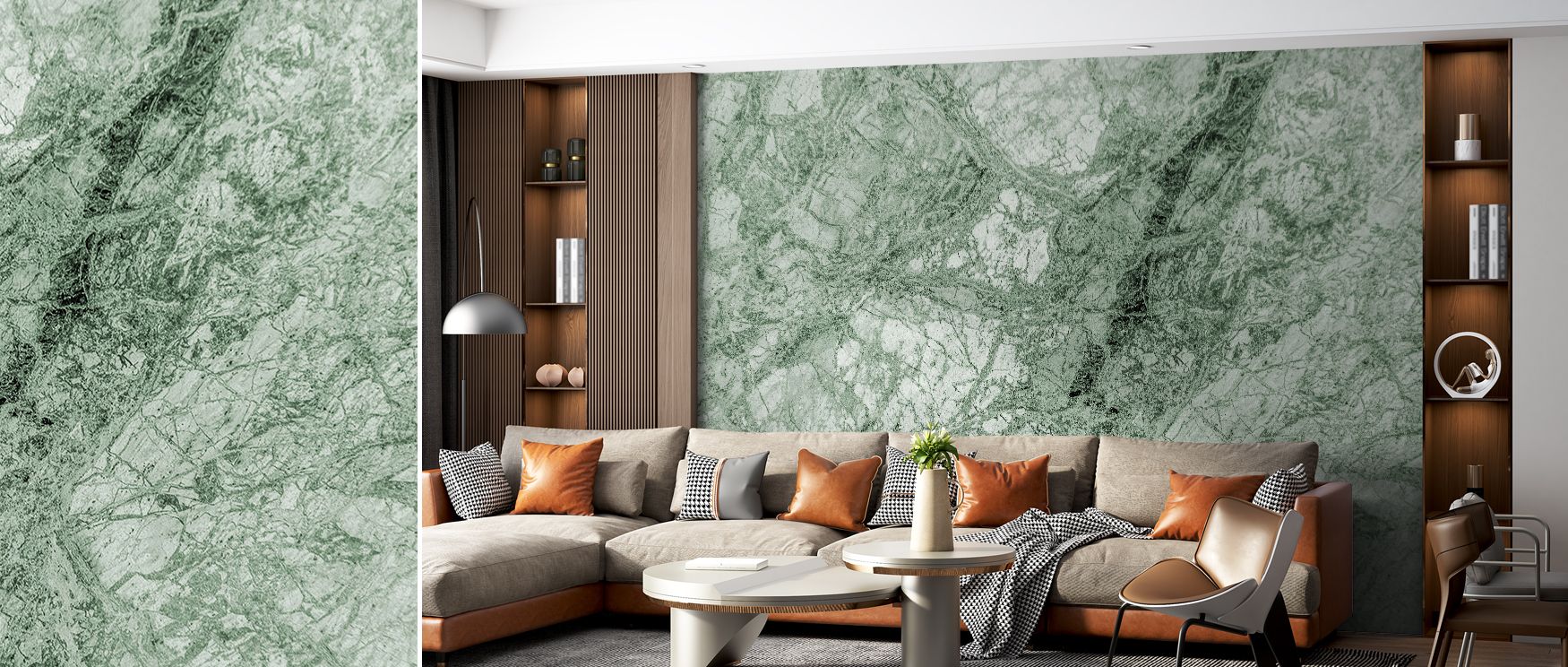 Decorative Avenza scenic wallpaper mural filled with picturesque imagery, perfect for offices or creative spaces, creating interiors enriched with natural charm, calm tones, and timeless decorative beauty. 