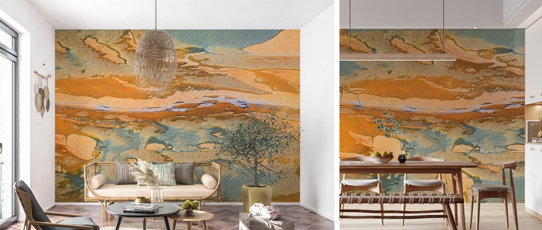 Decorative aware champagne mural wallpaper showcasing subtle tones, perfect for living rooms or dining areas, offering decorative accents that enrich interiors with calm elegance, stylish artistry, and modern sophistication. 