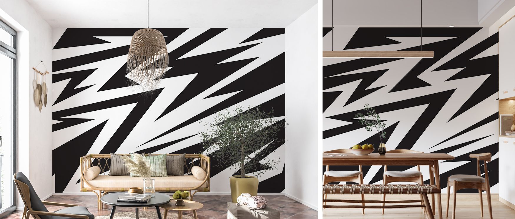 Abstract lines and tones combine seamlessly, turning bedrooms into serene sanctuaries, living rooms into stylish escapes, and offices into hubs of creative inspiration and innovation. 