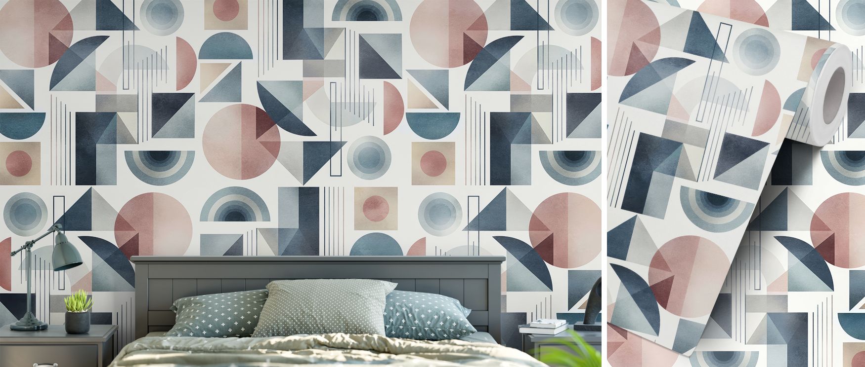 Structured forms highlight modern balance, making bedrooms serene, living rooms stylish, and offices inspiring, ensuring interiors feel expressive and refined through geometric artistry. 