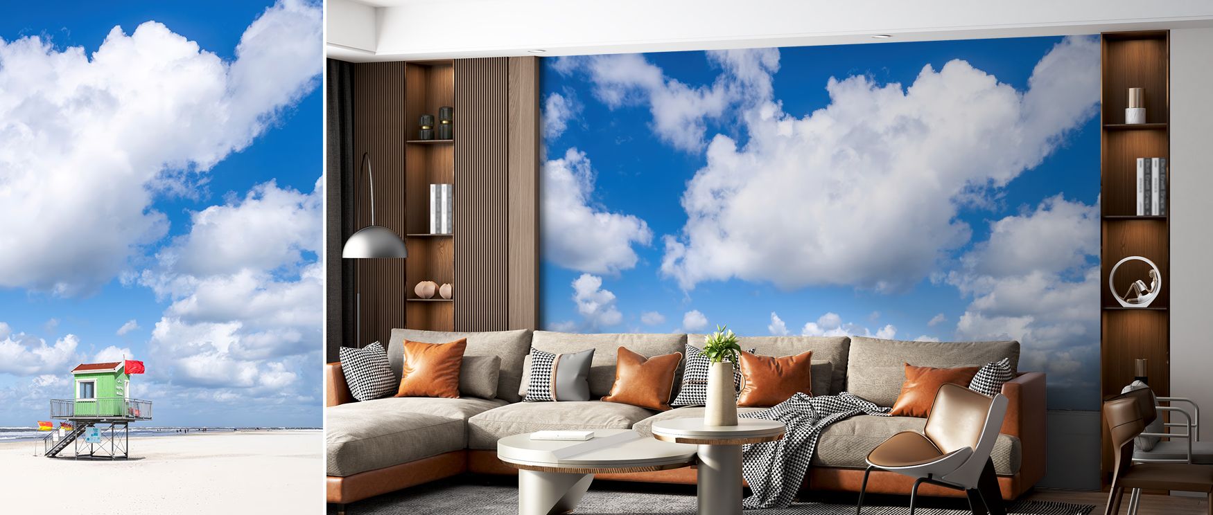 Natural coastal energy flows into interiors, providing restful bedrooms, vibrant living rooms, and refreshing bathrooms, making walls glow with seaside charm and inviting serenity. 