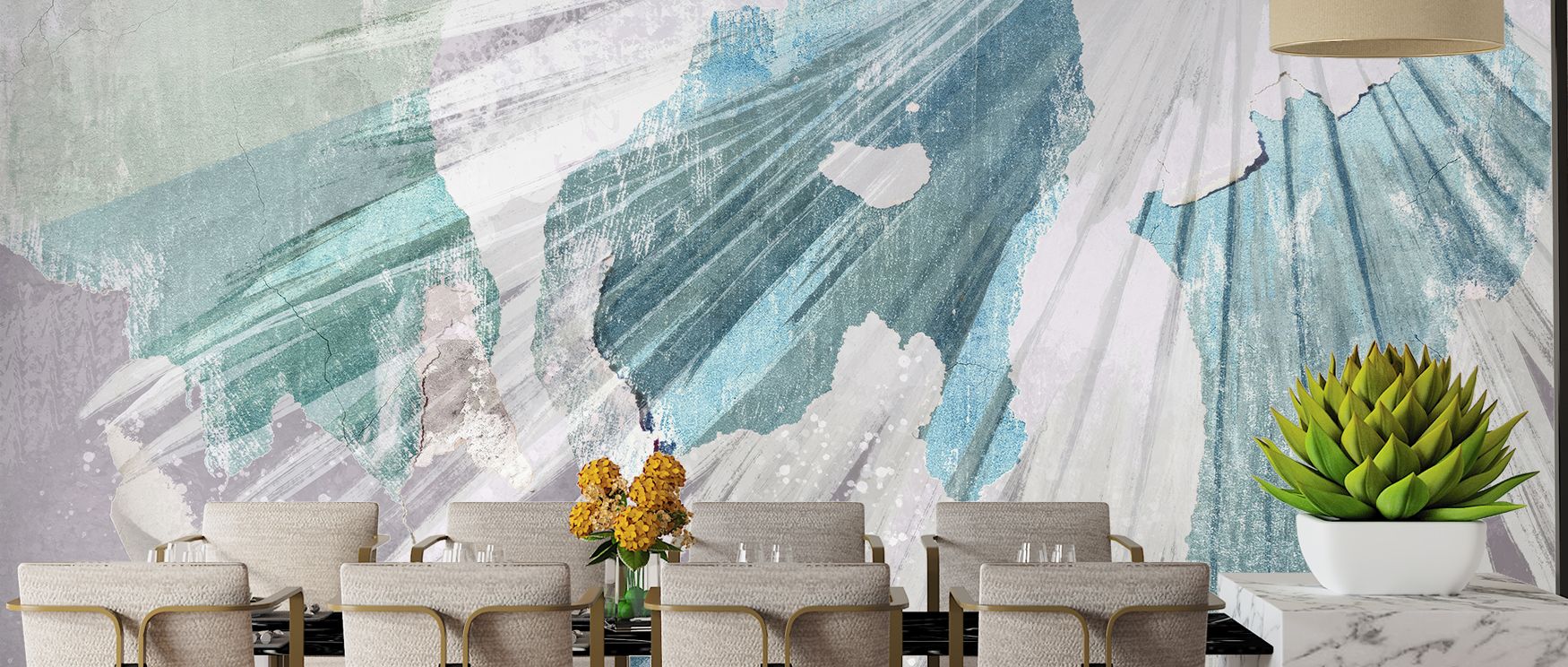 Artistry thrives in mysterious abstraction, making bedrooms restful, living rooms dramatic, and offices inspiring, ensuring interiors reflect creativity and bold modern sophistication. 