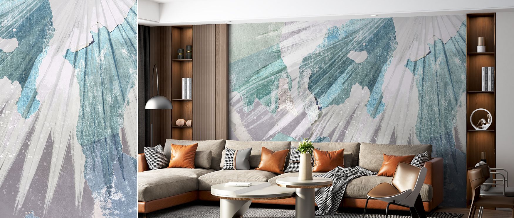 Contemporary patterns add intrigue to bedrooms, energy to living rooms, and creativity to offices, ensuring interiors feel vibrant, artistic, and endlessly inspiring with abstract style. 