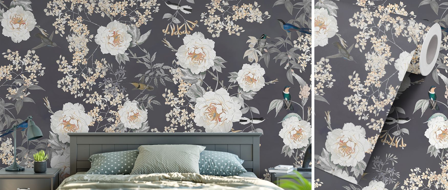 Its dynamic abstract composition merges movement with artistic freedom, creating a lively background that enhances interiors with dimension. The bold contrasts and imaginative shapes make every wall an art piece that feels uplifting and dramatic, ideal fo