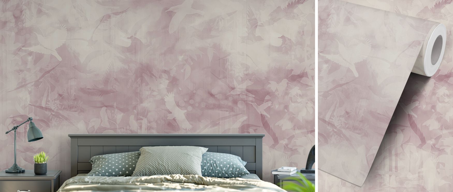 This wallpaper introduces a graceful presence with birds in motion among soft surroundings, infusing interiors with harmony. Its design elevates walls into soothing backdrops that inspire relaxation and comfort, blending natural elements into modern livin