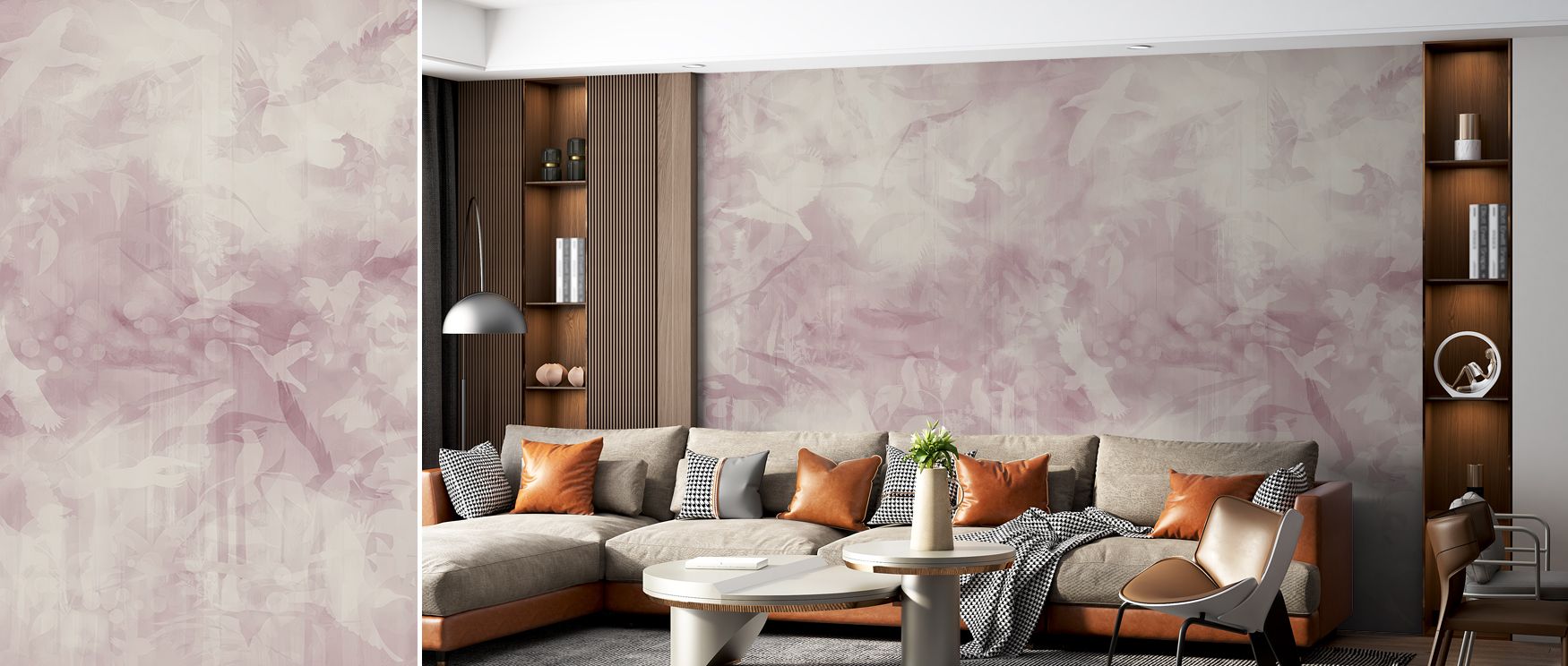 With soft scenic tones and graceful figures, this wallpaper inspires interiors to embrace natural calm. It blends visual interest with serenity, making rooms welcoming and refined while maintaining a sense of artistic depth that endures. 