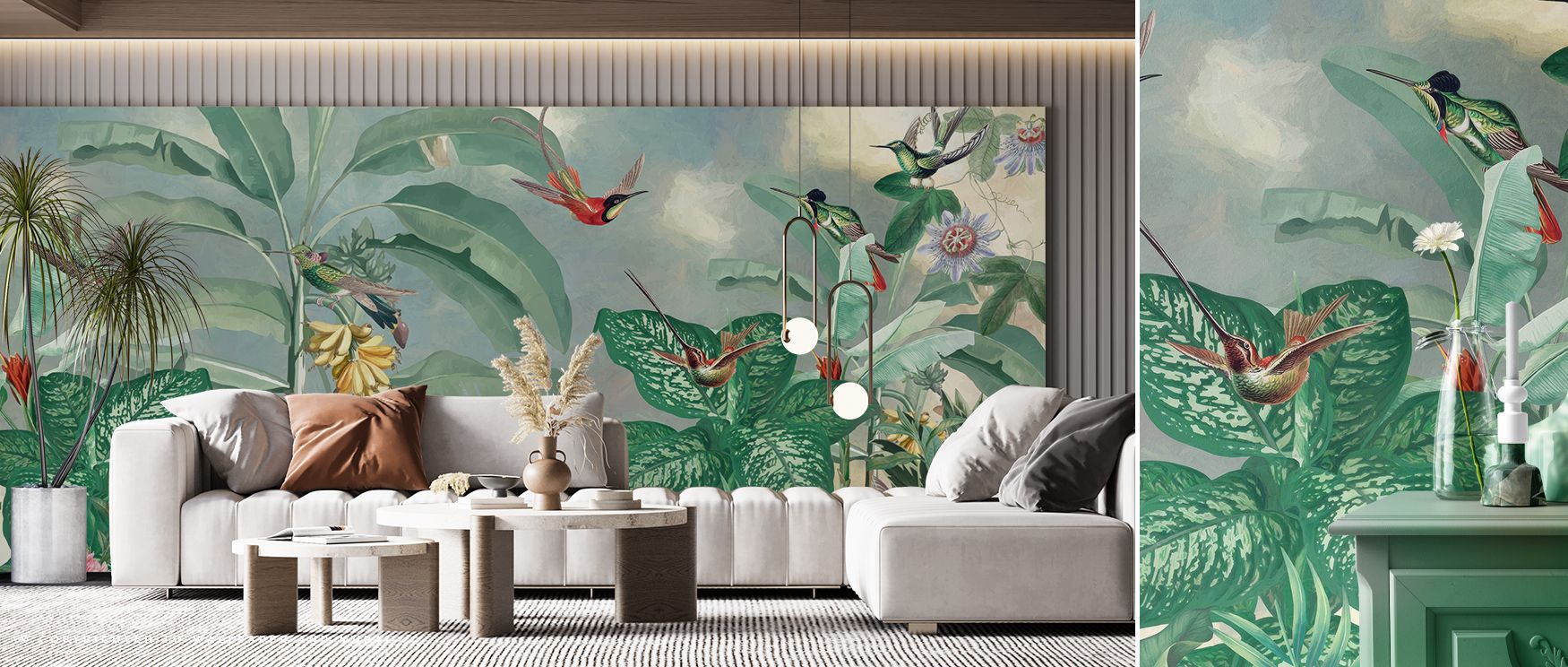 With every scenic detail, the wallpaper emphasizes tranquility and inspiration. Its warm tones enrich walls with dimension, ensuring interiors feel uplifting while maintaining refinement and sophistication, suitable for restful bedrooms or professional en