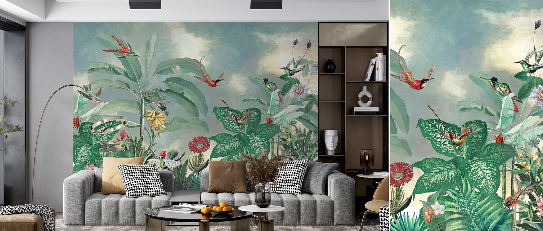With its inviting hues and scenic imagery, this wallpaper enriches walls with style. It adds depth and tranquility to bedrooms, lounges, and offices, offering versatile elegance while maintaining harmony. 