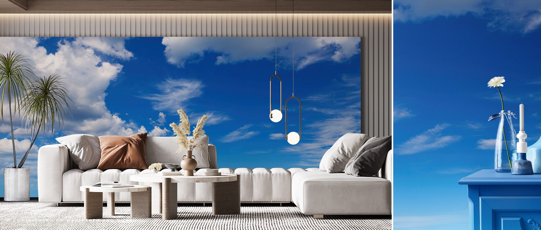 Boston Harbor Skyline Wallpaper transforms living room walls with New England cultural artistry where detailed harbor views and architecture create stylish decor filled with refined charm and timeless atmosphere enriching interiors naturally. 
