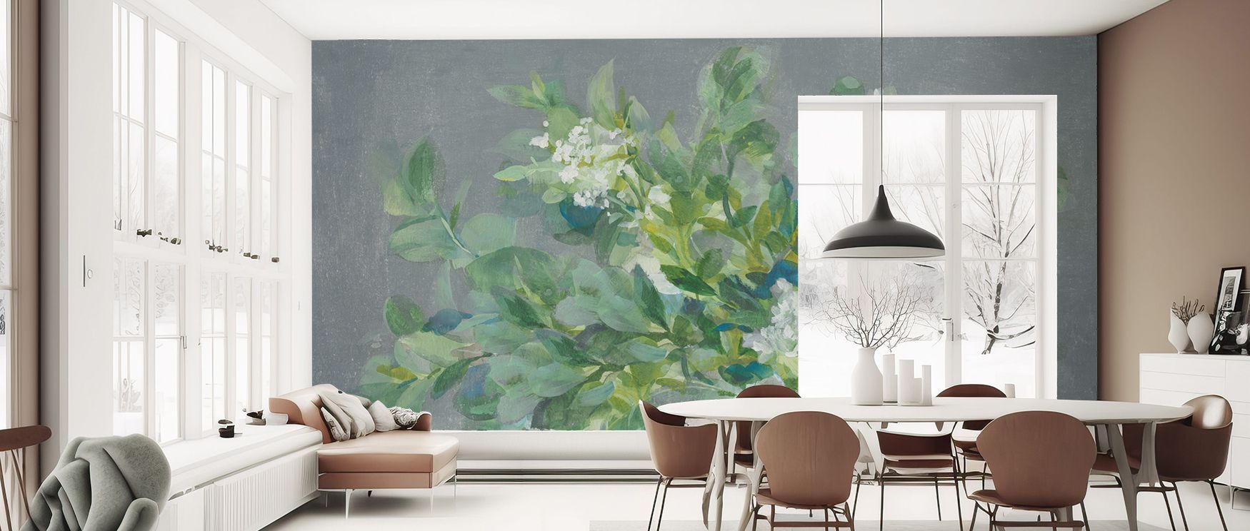 Bouquet For You With Greenery Wallpaper embodies harmony with blossoms arranged in lush greenery. Its imagery reflects freshness, enriching bedrooms, living rooms, or offices with decorative artistry. 